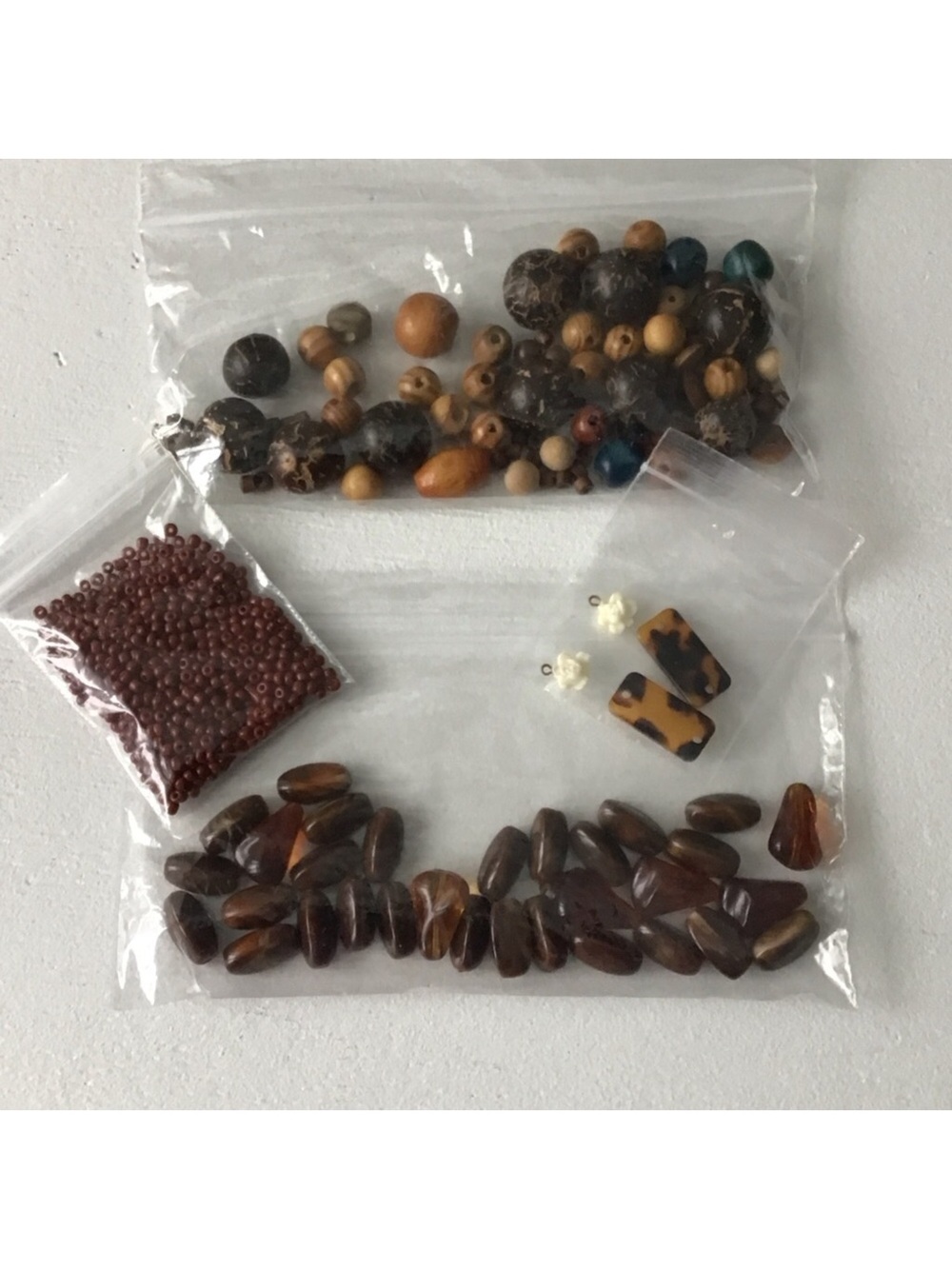 50% OFF if Bundled / Wood, Natural Seeds, Seed Beads, Acrylic Collection 100 gm